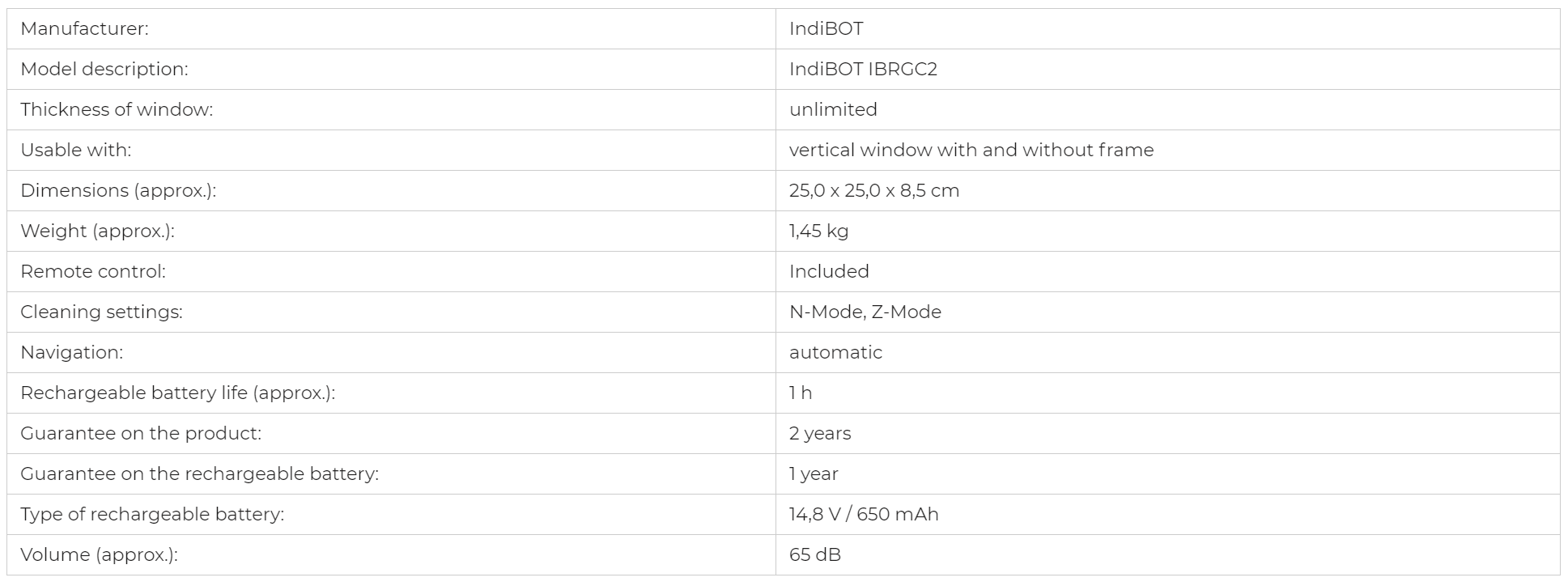 IndiBot IBRGC2